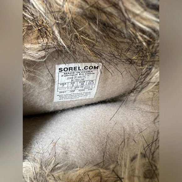 Sorel Joan of Arctic Brown and Tan Waterproof Boots Size 7 - Picture 3 of 9